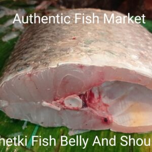 Fresh original bhetki fish belly and shoulder pieces